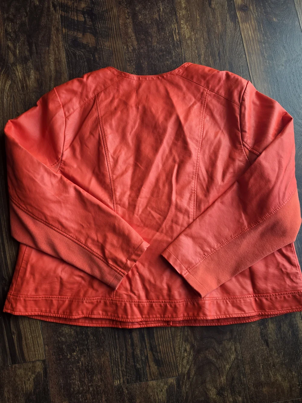Lane Bryant Red Moto Jacket - Stylish Zip Front
